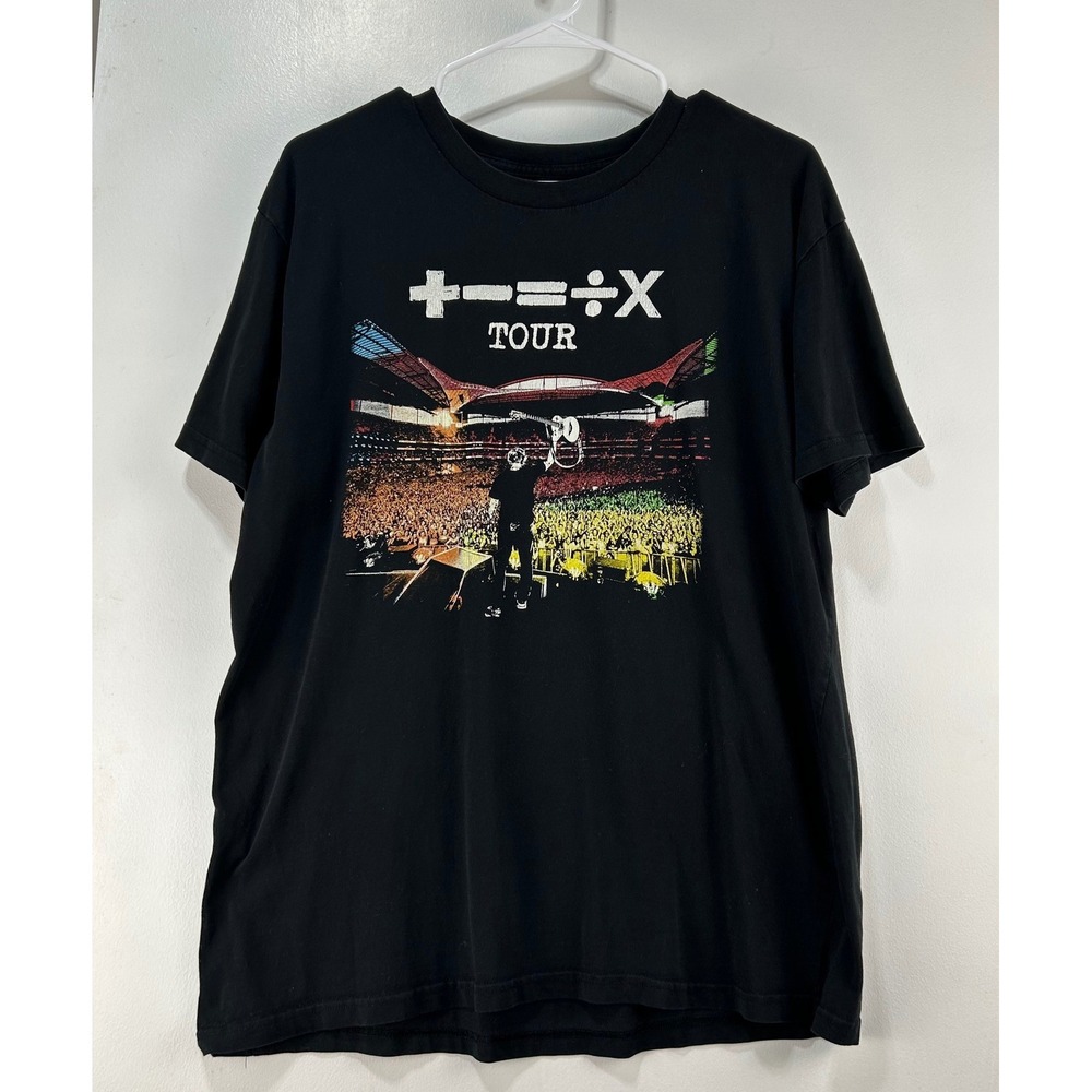 Ed Sheeran Mathematics Tour T-Shirt Black 2023 World Tour Dates Large Mens - Picture 3 of 8